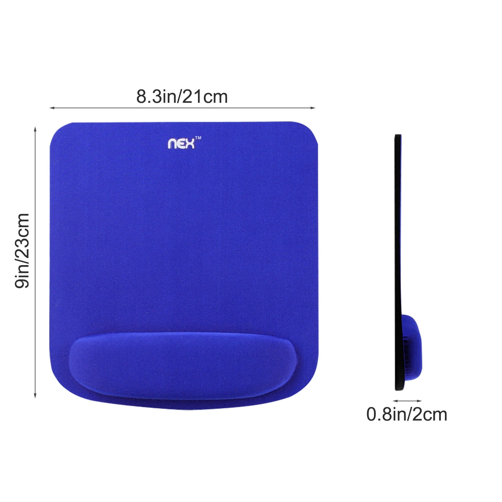 Ergonomic Mouse Pad with Memory Foam Wrist Rest, Comfortable Support for Gaming & Office
