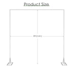 Grande Event 8.2ft Adjustable Backdrop Stand | Heavy-Duty Square Arch for Photo Booths & Weddings