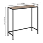 31.5" Skinny Entryway Console Table - Slim Behind-Couch Sofa Table for Hallway & Foyer, Narrow Industrial Decorative Table for Small Spaces, Grey