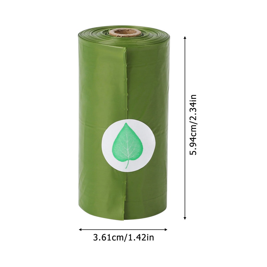 Biodegradable Pet Waste Bags with Dispenser, Leak-Proof Dog Poop Bags with Easy-Tear Perforations, Green Eco-Friendly 10 Rolls,