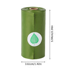 Biodegradable Pet Waste Bags with Dispenser, Leak-Proof Dog Poop Bags with Easy-Tear Perforations, Green Eco-Friendly 10 Rolls,