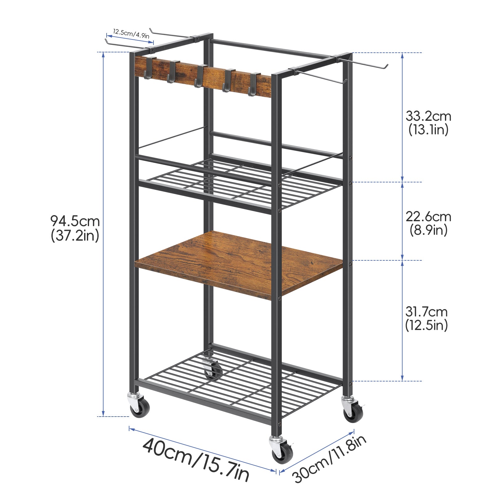 Home Gym Storage Rack, Heavy Duty Yoga Mat Holder Workout Equipment Storage Organizer Weight Rack with Hooks & Wheels for Dumbbells Kettlebells Dumbbell Yoga Block Foam Rollers Yoga Strap Resistance Bands, Fitness Exercise Equipment