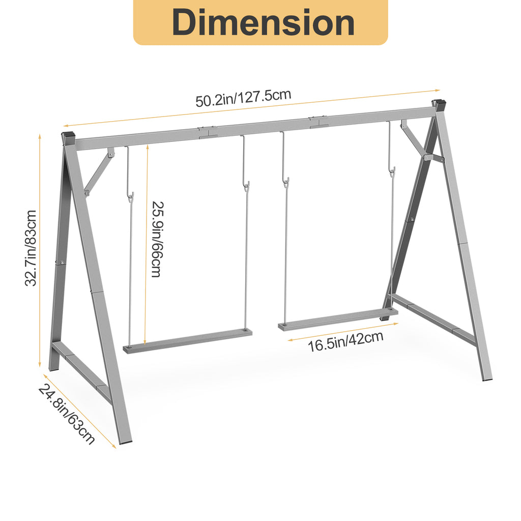 Chicken Perch & Swing Set - Durable Chicken Roosting Bars for Coop Accessories & Activity Play Toys