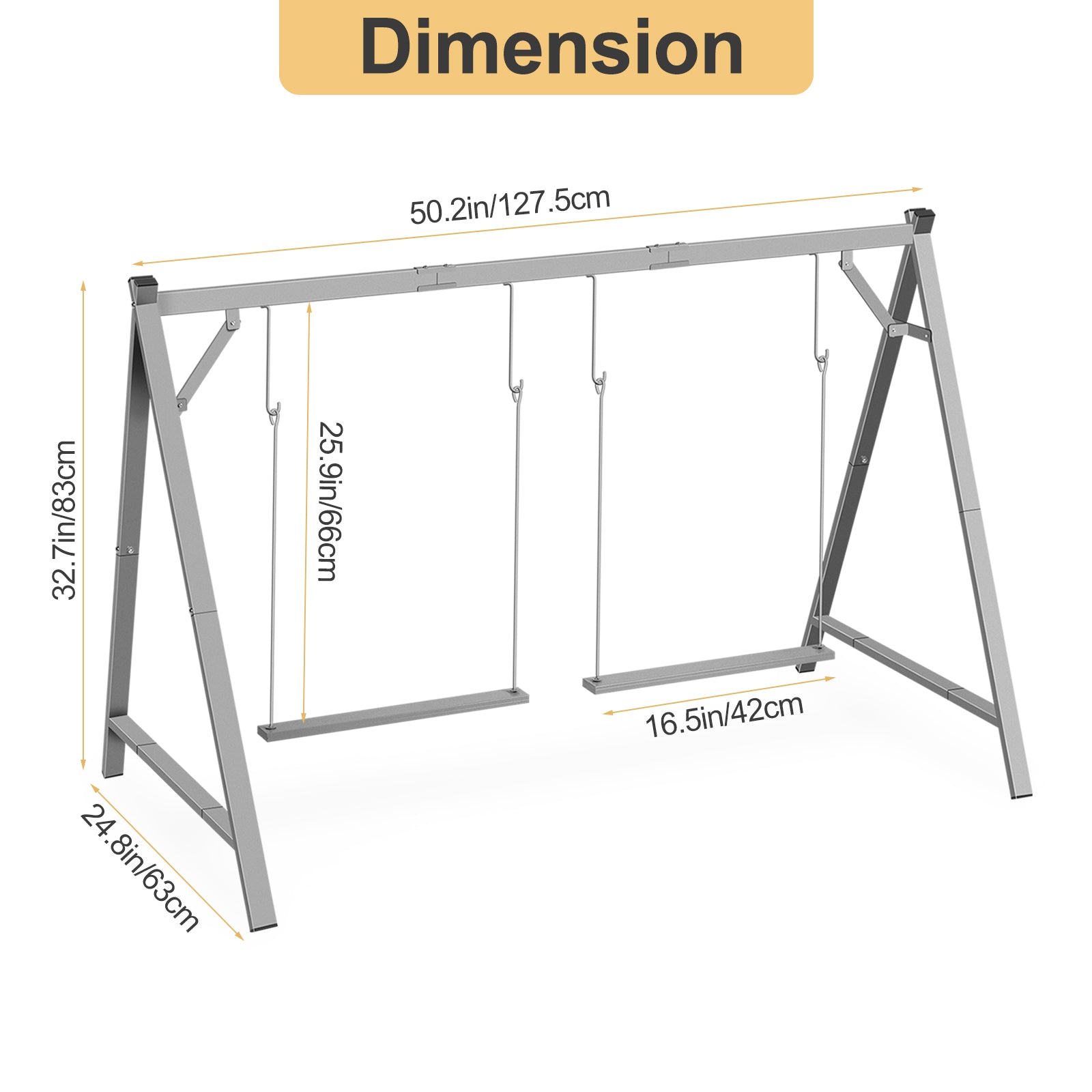 Chicken Perch & Swing Set - Durable Chicken Roosting Bars for Coop Accessories & Activity Play Toys