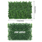 Artificial Green Wall Panel - 4-layer Leaves, 17"x 13" Grass Wall Panel, Artificial Green Wall Panel Boxwood Privacy Fence Screen Sun Protection, Suitable for Both Outdoor and Indoor Decoration