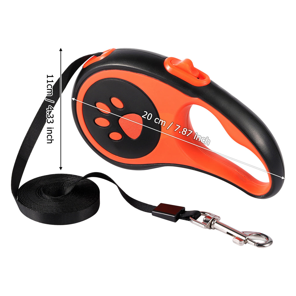 16.5ft Retractable Dog Leash for Large Dogs, Heavy Duty Walking Leash for Pets up to 110 lbs, 360Â¡Ã£ Tangle-Free with Anti-Slip Handle,