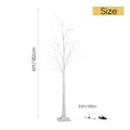 6FT Lighted Birch Tree with 96 LED Warm White Lights - Artificial Twig Tree for Holiday & Home Decor