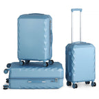 3 Piece Set (20in/24in/28in) Travel Suitcase Hardside Luggage with Spinner Wheel