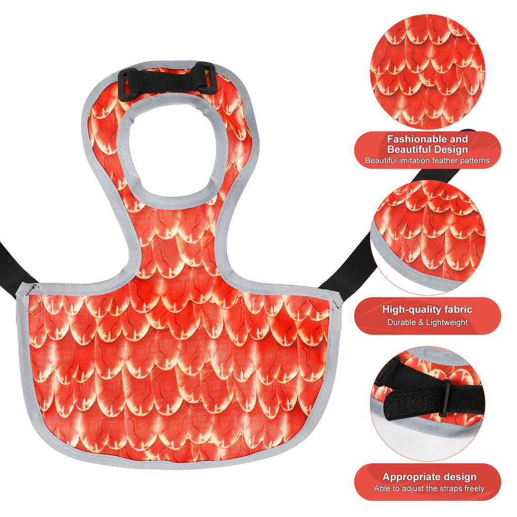 Waterproof Oxford Chicken Saddle Aprons 3 Colors Set, Adjustable Hen Wing Protector Jacket, Reusable Poultry Back Guard to Avoid Feather Damage, for Backyard Chicken Coop Hens Roosters