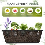 3-Tier Black Vertical Garden Planter - Elevated Raised Bed with Drainage System and Removable Trays