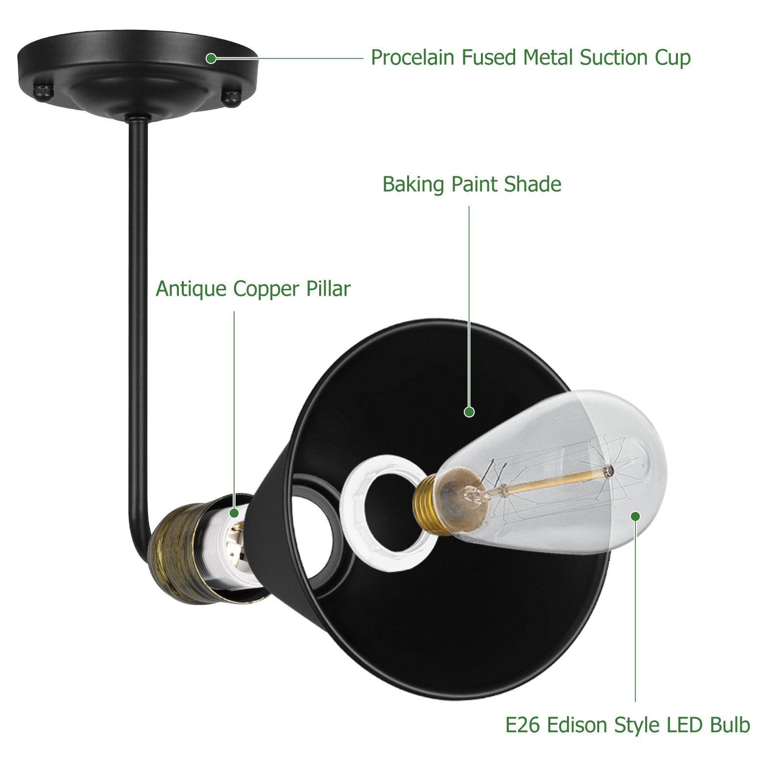 Industrial Wall Sconces, Bedside Wall Lamp, Hardwired Lighting with Black Chrome Metal Hardwired Light for Bedside Hallway Kitchen Bedroom Store Office
