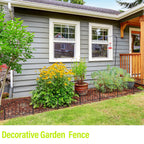 9. 5ft Decorative Garden Fence Panels No Dig Fencing, Rustproof Animal Barrier Boarder, Metal Wire Panel Border for Landscape Patio Yard Outdoor Decor
