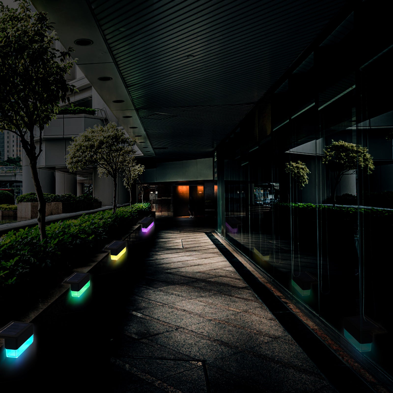 8/4 pcs Outdoor LED Solar Deck Lights, Step Lights, For Outdoor Stairs, Fence, Yard, Patio And Pathway, Waterproof Solar Deck Lights Outdoor, Solar Step Lights Waterproof Solar Light, For Outdoor Stairs