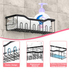 4 Pack Shower Caddy Wall Hung Bathroom Organizer, Sticky Storage Basket, Easy Installation