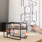Heavy-Duty Stackable Can Storage Rack | Space-Saving Kitchen Cabinet Organizer (Set of 4)