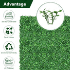 12-Pack Artificial Grass Wall Panels - 20inchx20inch Faux Hedge Greenery Backdrop for Home Decor & Events