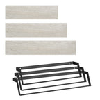 Rustic Wooden Floating Shelves Set of 3 - Wall Mounted Decorative Display Racks for Living Room & Bedroom