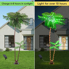 Lighted Palm Tree, LED Artificial Trees Lights Christmas Trees Lights for Decorations Decor, Indoor Outside Patio, Outdoor Christmas Decorations Patio Yard Pool Tropical Party