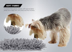 Gray Snuffle Mat for Dogs, 17.5" x 11.8", Interactive Feeding Foraging Game Toy, 1 Pack, Machine Washable Slow Feeder Mat Relieves Stress & Stimulates Natural Foraging Instincts