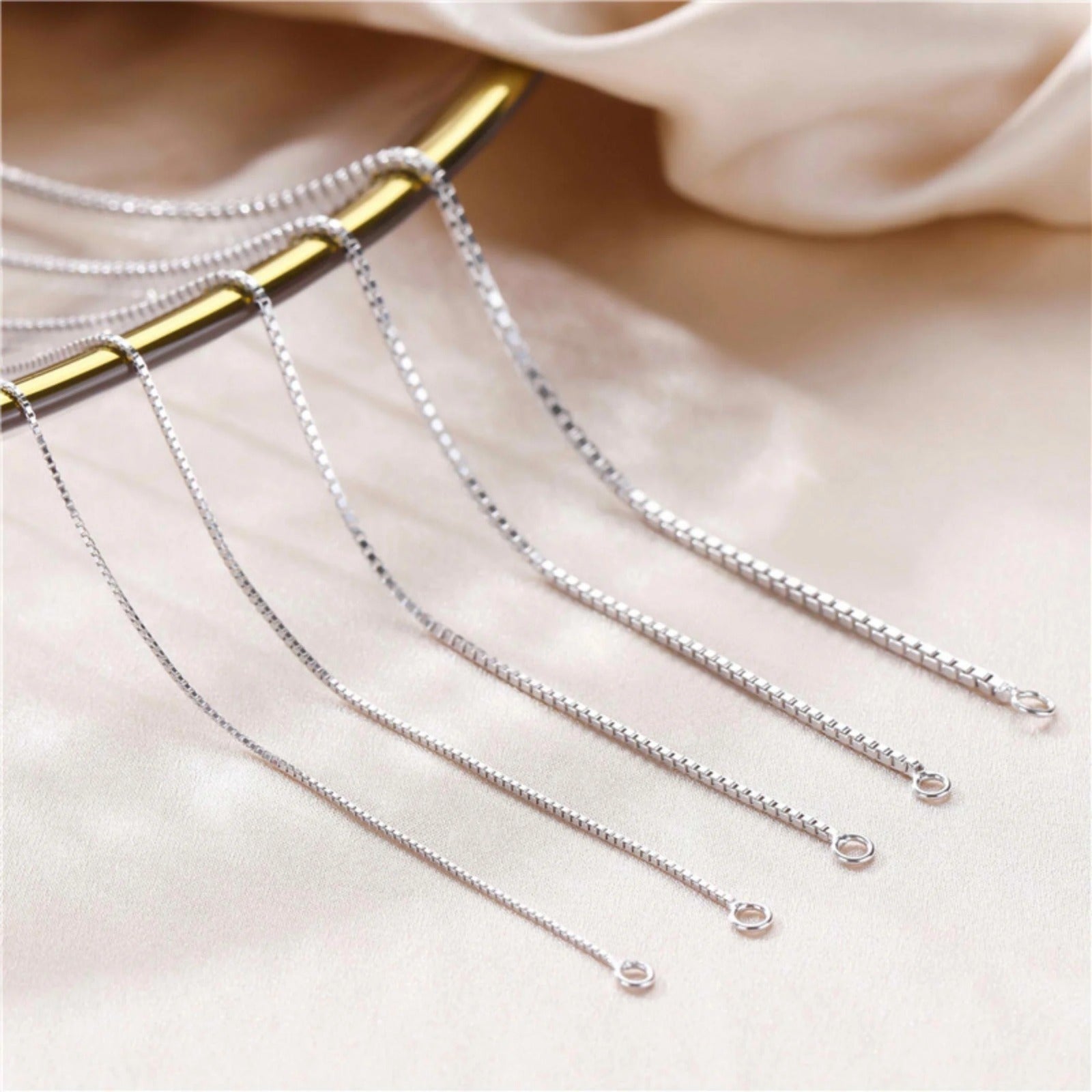 Elegant 925 Sterling Silver 1mm Rope Chain Necklace for Women, Dainty Italian Style Jewelry with Easy-to-Use Clasp and Polishing Cloth, Multiple Lengths Available