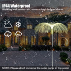 4 Pack Solar Garden Lights Outdoor RGB Solar Pathway Jellyfish Light Xmas Decor