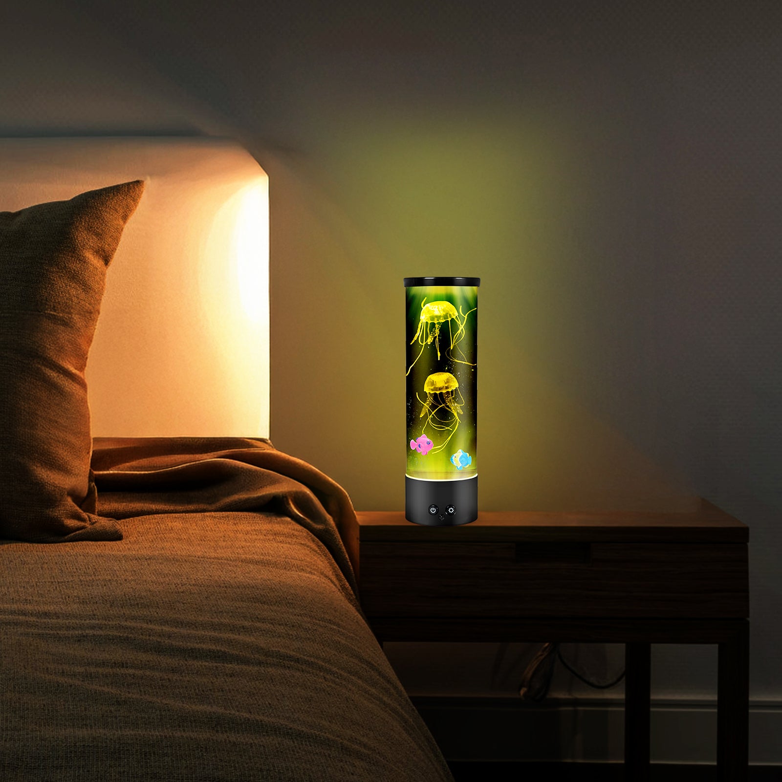 17-Color Jellyfish Lava Lamp with Remote Control - Electric Aquarium Night Light for Home & Office Desktop Decor - Ideal Gift for Kids & Adults