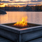 32-Inch Square Fire Pit Liner Insert for Outdoor DIY