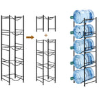 5-Tier Vertical Water Organizer | Heavy-Duty Detachable 5-Gallon Jug Storage Rack