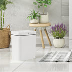 4-Gallon Touchless Smart Bathroom Trash Can - Automatic Motion Sensor Garbage Bin with Lid - Slim Waterproof Plastic Trash Can for Office & Kitchen