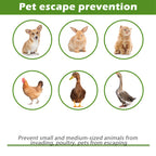 Scroll Top Garden Fence Panels - Double Rail Metal Border - Animal Barrier for Backyard & Garden,