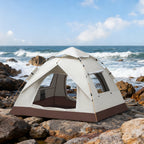 4-Person Automatic Pop-Up Camping Tent, Waterproof Lightweight Outdoor Tent for Backpacking & Beach