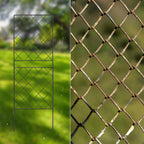 10-Pack Square Decorative Garden Fence - 37.5inch High Rustproof Metal Animal Barrier - Outdoor Garden Edging & Boundary Fencing for Dogs & Rabbits