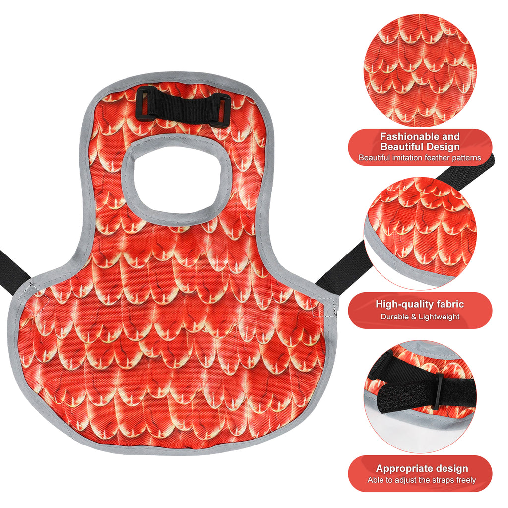Waterproof Oxford Chicken Saddle Aprons 3 Colors Set, Adjustable Hen Wing Protector Jacket, Reusable Poultry Back Guard to Avoid Feather Damage, for Backyard Chicken Coop Hens Roosters
