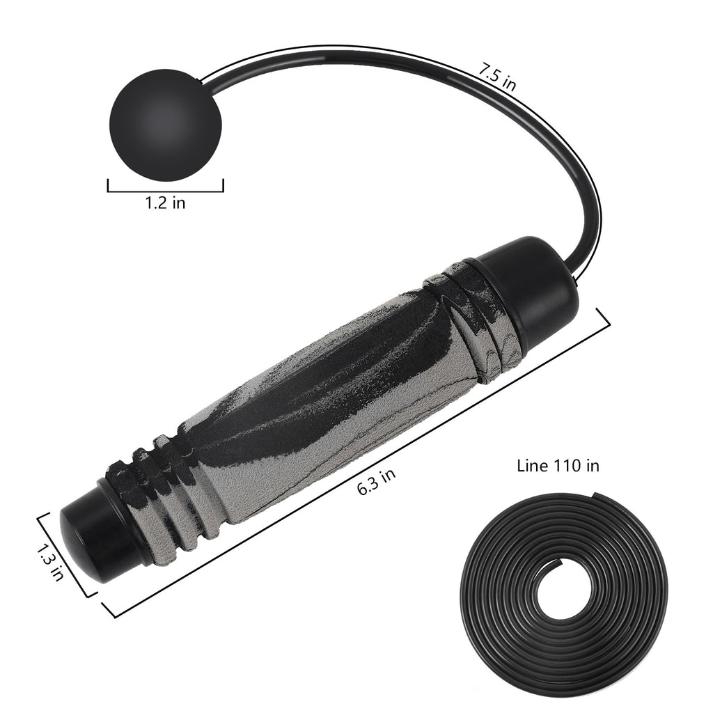 Ropeless Training Jump Rope with Weighted Handles for Fitness and Exercise