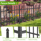 3-Panel Decorative Garden Fence & Animal Barrier