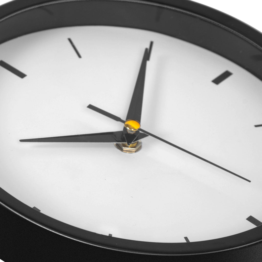 8-Inch Silent Wall Clock - Non-Ticking Modern Battery Operated Small Clock for Bedroom, Kitchen & Office (White),