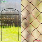 Decorative Garden Fence - Metal Rustproof Wire Border Sections