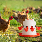 20 Pack Chicken Water Cup, Poultry Waterer, Automatic Chicken Feeder and Waterer, Chicken Water Feeder Suitable for Chicks, Ducks, Geese, Turkeys and Bunny Rabbit