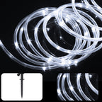 99 Feet 600 LED 8 Modes Solar String Lights Tube Lights Outdoor Fairy Lights with Solar Panel for Outdoor Indoor Home Decoration Garden Patio Parties