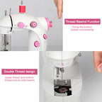 Mini Portable Electric Sewing Machine - Dual-Speed Lightweight Handheld Sewing Tool - Beginner-Friendly Kit