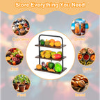 Industrial 3-Tier Cupcake Stand & Dessert Display Server