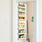 8-Tier Over The Door Pantry Organizer, Adjustable Metal Spice Rack & Storage for Kitchen
