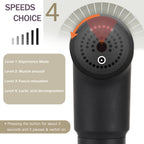 Deep Tissue Massage Gun with 4 Heads & 4 Speeds, Portable Percussion Muscle Massager for Pain Relief & Recovery