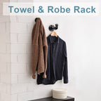 4-Piece Industrial Pipe Bathroom Hardware Set, Wall Mounted Towel Bar and Toilet Paper Holder, Rustic Black Metal Accessories for Farmhouse,