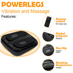 Electric Foot Massager with Heat - Deep Tissue Muscle Relaxation Machine - Portable Foot Hot Compress for Home & Office Use