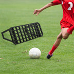 Portable Soccer Rebounder Board with Adjustable Angles Foldable Wall Kick for Control Soccer Back Trainer Soccer Training Equipment for Passing, Shooting, Ball Control, Agility & Reflex Skill Drills,Black