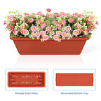 3-Tier Vertical Planter Stand with Drainage, Brick Red Elevated Garden Bed for Growing Herbs, Vegetables, and Flowers Outdoors
