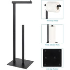 Stealth Series Freestanding Toilet Paper Tower | Minimalist Bathroom Tissue Hub