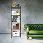 Heavy Duty Wire Shelving Unit - Freestanding Storage Rack for Bathroom, Laundry, Kitchen