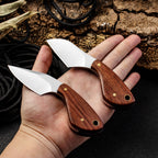 2-Piece Set Durable Stainless Steel Full Tang Camping Knives with Protective Sheaths for Outdoor Activities